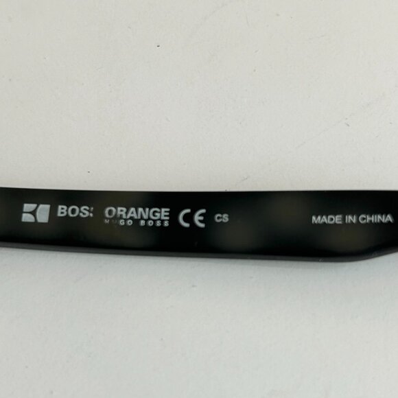 Boss Orange Eyeglasses Frame BO 0114 Metal Half Rim in Black unisex - Picture 10 of 12